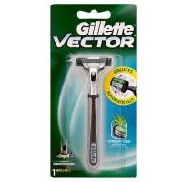 ราคา Gillette ยิลเลตต์ เวคเตอร์ Vector ด้าม มีดโกนหนวด พร้อมใบมีด 1 ชิ้น (19087049493)