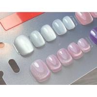 ราคา เล็บปลอม สีพื้นลูกแก้ว สีนู้ด สีเรียบร้อย (แจ้งสีในข้อความ) (44156457389)