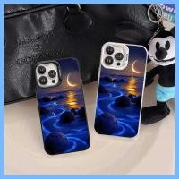 ราคา เคส iPhone แฟนตาซี Blue Moonlight Sea,การป้องกันเต็มรูปแบบ 11/12/13/14/15/16/17/Plus/Pro/Max/XR/XS (53560267236)