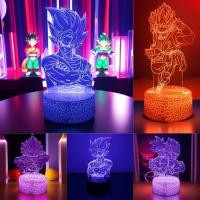 ราคา Dragon Ball Z Anime Figures Goku Figure Vegeta Gohan 3D Lamp PVC Action figurine Toys for Children Room Decor Super Saiy (42501990284)