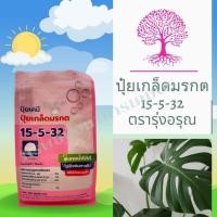 ราคา ปุ๋ยเกล็ด มรกต 15-05-32 1กิโลกรัม ตรารุ่งอรุณ ช่วยสะสมอาหารสร้างแป้งน้ำตาล สร้างตาดอก ช่วยควบคุมใบอ่อน (24608804088)