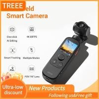 ราคา treee 90FUN จับภาพ 1 กล้อง Vlogging มือถือ 3-Axis Stabilized Gimbal Vlog คลิกเดียวแก้ไข AI การติดตามอัจฉริยะ วิดีโอ 4K/60fps 116° เลนส์มุมกว้าง แบตเตอรี่ในตัว หลายโหมด ขนาดพกพา (56409583649)