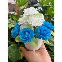 ราคา ดอกมะลิวันแม่ ( กระถางดอกมะลิ 1กระถาง สีขาว+สีฟ้า ) กระถางดอกไม้ปลอม ดอกไม้ตกแต่ง วันแม่ ไหว้ผู้ใหญ่ 9*14 ซม. (43012177541)
