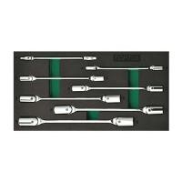 ราคา GVA0711 ชุดประแจบ็อกซ์คู่ 12PT 7ชิ้น TOPTUL 7PCS - Double End Swivel-Socket Wrench Set (28467456579)