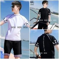 ราคา ชุดว่ายน้ำทอม มีตัวเซฟอก รุ่นสกรีนหลัง พร้อมส่งในไทย (4319493877)