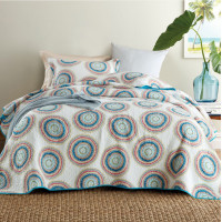 ราคา ผ้าคลุมเตียงวินเทจ ขนาด 7-8 ฟุต ผืนใหญ่ cotton100% ผ้าฝ้าย (6881116293)