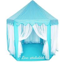 ราคา เต๊นท์เด็ก กระโจมสำหรับเด็ก ทรงปราสาท ม่านระบาย ขนาดใหญ่ สีชมพู #เต๊นท์เด็ก (65913946)