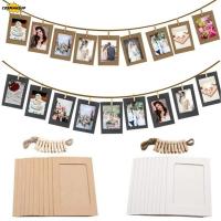ราคา COSMAKEUP 10 ชิ้นแขวนภาพผนัง,พร้อมคลิปตกแต่งบ้านหัตถกรรม DIY กระดาษคราฟท์กรอบรูป,มัลติฟังก์ชั่น 2M เชือกกรอบรูปบ้าน (52758847857)