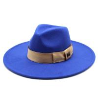 ราคา Bow Tie Fedora Hat Round Bumpy Surface Flat Top Elastic Band หมวกแจ๊สสําหรับบุรุษและสตรี (54709941669)