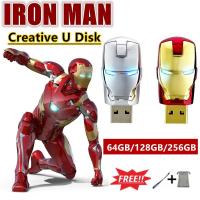 ราคา 64GB/128GB/256GB U Disk Iron Man USB Flash Disk ดิสก์มนุษย์เหล็ก U หน่วยความจำแฟลชไดรฟ์ (6806313636)
