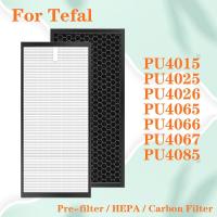 ราคา สําหรับ Tefal PU4015 PU4025 PU4026 PU4065 PU4066 PU4067 PU4085 เครื่องฟอกอากาศกรองรุ่น XD6070 & XD6060 เปลี่ยน HEPA & Activated Carbon Filters (44708134820)