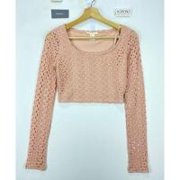 ราคา Forever21 เสื้อครอบผ้าถัก แขนยาว สีชมพูอ่อน (21355150965)