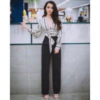 ราคา ชุดเซตเรียบหรู สไตล์เกาหลี ใส่ทำงานหรือไปเที่ยวก็เก๋ๆค่ะ แบบดูแพงมาก ได้2ชิ้น เสื้อและกางเกง (2907000043)