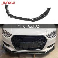 ราคา Carbon Fiber FRP Car Front Chin Spoiler Body Kits for Audi A3 2017-2019 Front Bumper Lip Chin Spoil (56952464159)