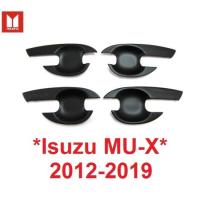 ราคา ถาดรองมือเปิดประตู ISUZU MU-X MUX 2012 - 2019 สีดำด้าน อีซูซุ มิวเอ็กซ์ เบ้ามือจับประตู เบ้ารองมือเปิด เบ้ากันรอย (2742170893)