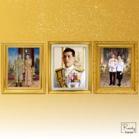ราคา กรอบรูปพร้อมภาพพระบรมฉายาลักษณ์ในหลวงรัชกาลที่10 I กรอบรูปลายไทยสีทอง I มีให้เลือกกว่า10รุ่น (28502596864)