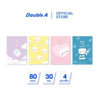 ราคา Double A สมุดมุงหลังคา A6 80 แกรม 30 แผ่น หน้าปกลาย Bear Please 4 เล่ม (คละแบบ) (42655987191)