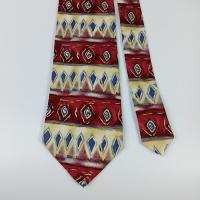 ราคา เนคไท เกาหลี Nina Ricci Men's Silk Tie Geometric Art Design Made in Korea (40523622832)