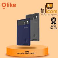 ราคา HP OlyIKE CP1 Card Pocket Holder กาวซิลิโคนโทรศัพท์มือถือสติกเกอร์กระเป๋าสตางค์ (40905713886)