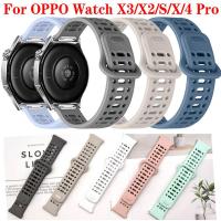 ราคา 22mm สายซิลิโคน OPPO นาฬิกา X3 S X2 สร้อยข้อมือสําหรับนาฬิกา OPPO X 4Pro 4 Pro Sport Watch Band เปลี่ยน (56707742342)