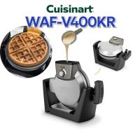 ราคา [Cuisinart] เครื่องทำวาฟเฟิลแบบสองทาง WAF-V400KR เคลือบกันติด | เครื่องทำวาฟเฟิลเบลเยียมหมุน | อุปกรณ์ในครัวขนาดกะทัดรัดทำความสะอาดง่าย (40779151711)