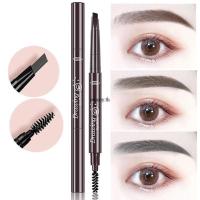 ราคา 【สินค้าพร้อมส่งในประเทศ】ดินสอเขียนคิ้วแบบหมุนอัตโนมัติสองหัว Berbeini กันน้ำ กันเหงื่อ ไม่จางหาย เขียนคิ้วได้สวยคมชัดทรงสามเหลี่ยม (26294795464)