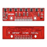 ราคา 8 Channel IR Line Tracking Sensor Module QYF-750 เซ็นเซอร์ตรวจจับเส้นสำหรับหุ่นยนต์ Arduino (53307038319)
