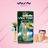 ราคา Gillette Vector ยิลเลตต์ เวคเตอร์ ด้ามมีดโกนพร้อมใบมีด (18434414752)