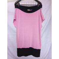ราคา เดรสไหมพรม ไหล่ปาดเฉียง สีชมพู (27832931511)