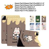 ราคา สําหรับ Xiaomi Pad 5 pro Pad 6 pro 11.0 12.4 "Pad 7 pro 11.2" Xiaomi Pad 6s pro 12.4 แท็บเล็ตน่ารักการ์ตูนพับกรณีแท็บเล็ต (27582143802)