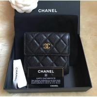 ราคา Used Chanel compact french flap wallet (12699800736)