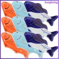 ราคา ที่วางตะเกียบรูปปลาเซรามิก 9 ชิ้นที่ใส่ช้อนส้อมหลากสีสําหรับตกแต่งโต๊ะ (44479807747)