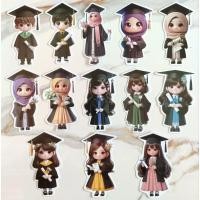 ราคา 1 ชิ้นสําเร็จการศึกษาช่อดอกไม้ Topper Gradution_Stula สําเร็จการศึกษา Topper อุปกรณ์ถังสําเร็จการศึกษา (52508452283)