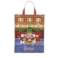 ราคา พร้อมส่ง กระเป๋าแฮรอท Harrods Multicolor Christmas Bear Medium Shopper แท้ (7482921886)