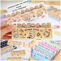 ราคา STICKY NOTE BOOK MARKER CARTOON ANIMAL CAPYBARA/HEMO PAPER 120 แผ่น CUTE BEAR ANIMAL KAWAII/STICK MARKER MM-42 (46350852906)