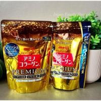 ราคา พร้อมส่ง Meiji Amino Collagen Premium เมจิ อะมิโน คอลลาเจน สีทอง ชนิดผง ขนาด 197g (ทานได้ 28วัน) (18110852680)