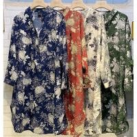 ราคา Hot28 Mini Dress เดรสเชิ้ต มินิเดรส เนื้อผ้าวูลพีช เนื้อนิ่ม ใส่สบาย ไม่ร้อน ลายดอกไม้วินเทจ อก 44 นิ้ว (6437249523)