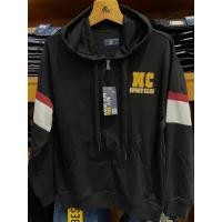 ราคา mcjeansแขนยาวกันหนาวสีดำตัดเเดงเหลืองunisex (25997097203)