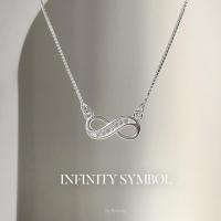 ราคา ลดพิเศษ Belofty Infinity necklace สร้อยคอเงินแท้ งานไทย จี้อินฟินิตี้ (19049711558)