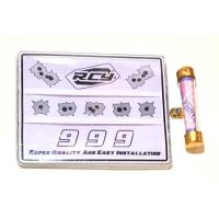 ราคา กรอบป้ายทะเบียนกันน้ำ+หลอดภาษีสีทองสำหรับมอเตอร์ไซค์ (1869553326)