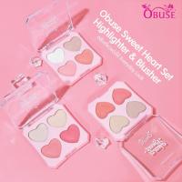 ราคา OB1485 Obuse Sweet Heart Set ไฮไลท์ & บลัชหัวใจสุดหวาน ผิวโกลว์ฉ่ำ แก้มละมุนดูสุขภาพดี ✨ (53850226129)