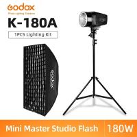 ราคา Godox K-180A 180Ws สตูดิโอถ่ายภาพแฟลช Strobe Light + 50 x 70 ซม.Gird Softbox + ขาตั้งไฟ 180 ซม. + RT-16 Trigger Flash Kit (28671132354)