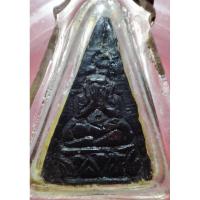 ราคา พระปิดตากะลาตาเดียวแกะ ไม่ทราบที่หลังจาร หมึกแดงเลี่ยมเก่ามีอายุคะ (29626206953)