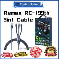 ราคา Remax RC-199th 5A 3in1 สายชาร์จเร็ว / iP / Type-C / Micro USB Data Transfer (56610326273)