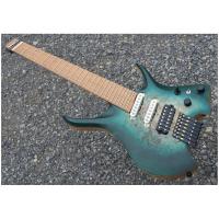 ราคา 2025 Fanned Frets 7 Strings กีตาร์ไฟฟ้า Headless สีเขียวสี Maple คอคั่ว Birdseye Maple Fretboard Ash ไม้เรา (42825354588)