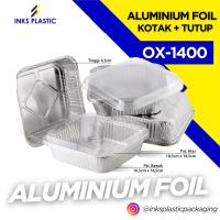 ราคา ALUMINIUM FOIL TRAY BOX OX 1400 + LID (51806190312)