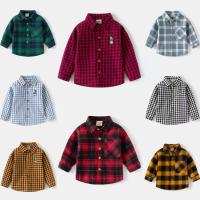 ราคา เสื้อเชิ้ตแขนยาว คอปก ผ้าฝ้าย ลายสก๊อต ขนาดเล็ก สวมใส่สบาย แฟชั่นฤดูใบไม้ผลิ สไตล์เกาหลี สําหรับเด็กผู้ชาย (23858494995)