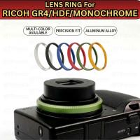ราคา LENS RING CAP สําหรับ RICOH GRIV GR4 Mark 4 HD/MONOCHROME กล้อง, แหวนสีตกแต่ง, เปลี่ยนสําหรับ Ricoh GN-3 ฝาครอบกล้องแหวน (49407266082)