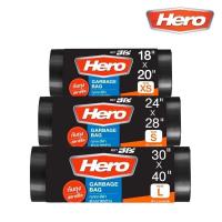 ราคา Hero ถุงขยะฮีโร่ สีดำแบบมาตรฐาน (1ม้วน) ก้นถุงสตาร์ซีล (12738370165)