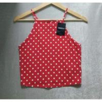 ราคา ของใหม่ เสื้อครอปสายเดี่ยวแบรนด์ Forever21 (1541441190)